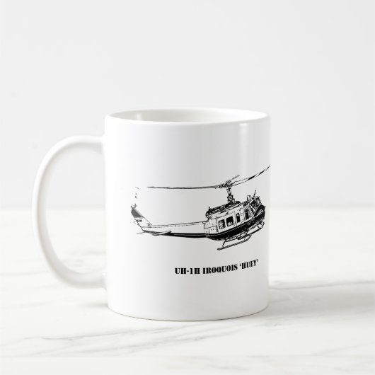UH-1H Irokese-Hubschrauber Kaffeetasse (Links)