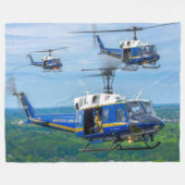 UH-1N IROQUOIS FLEECEDECKE (Vorderseite (Horizontal))