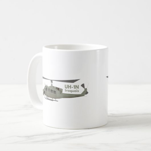 UH-1N Iroquois-Hubschrauber Kaffeetasse (Vorderseite Links)
