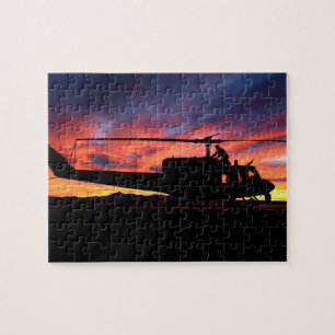 UH-1N Iroquois (Huey) Vintage Aviation Photograph Puzzle