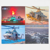 UH-1Y VENOM FLEECEDECKE (Vorderseite (Horizontal))