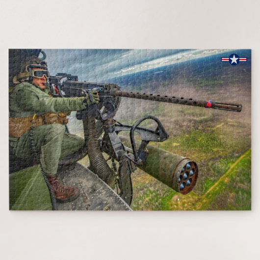 UH-1Y VENOM GUNNER (20x30 INCH) Puzzle (Horizontal)
