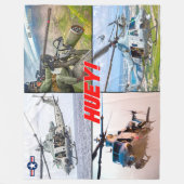 UH-1Y VENOM "HUEY" FLEECEDECKE (Vorderseite)