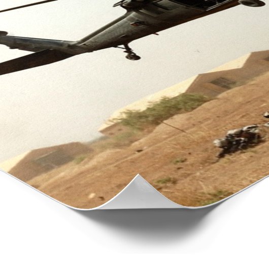 UH-60 Black Hawk Helicopter Poster (Ecke)