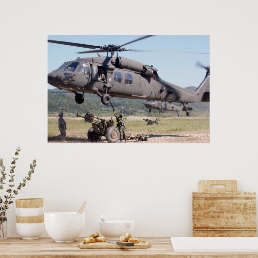 UH-60 Black Hawk Helicopter Poster (Küche)