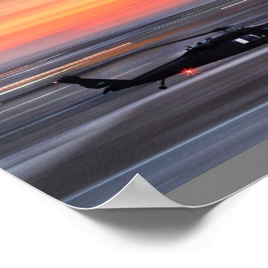 UH-60 Black Hawk Helicopter Poster (Ecke)