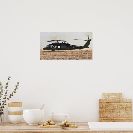UH-60 Black Hawk Helicopter Poster (Küche)