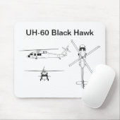 UH-60 Black Hawk Mousepad (Mit Mouse)