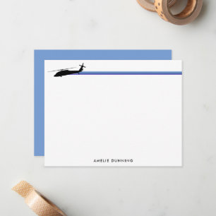 UH-60 BlackHawk Hubschrauber gestreift Mitteilungskarte