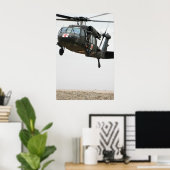 UH-60A Black Hawk Helicopter Poster (Heimbüro)