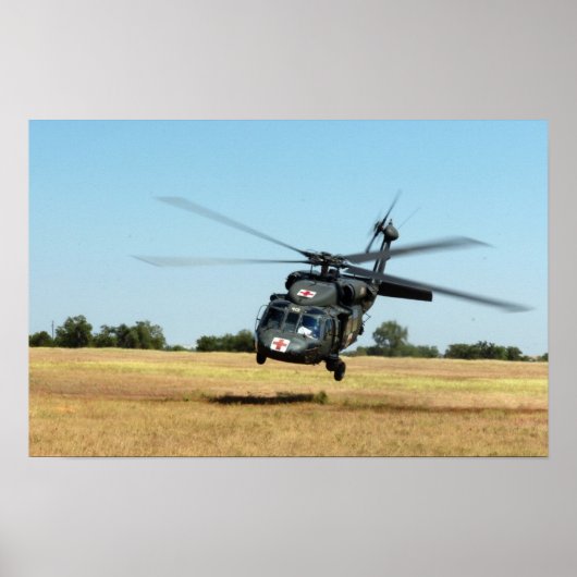 UH-60A Black Hawk Helicopter Poster (Vorne)