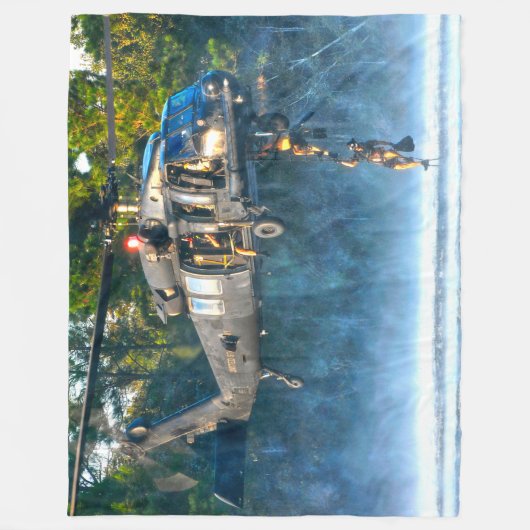 UH-60M SCHWARZHAWK FLEECEDECKE (Vorderseite)