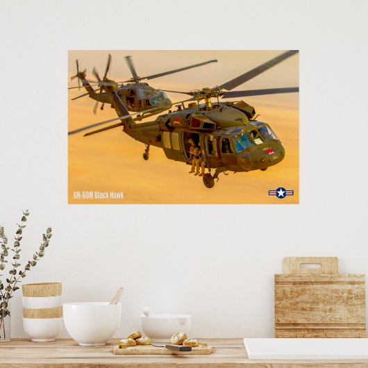UH-60M SCHWARZHAWK POSTER (Küche)