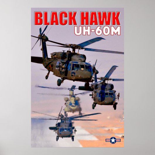UH-60M SCHWARZHAWK POSTER (Vorne)