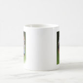 Uh oh Dauchsund grüner Hintergrund Kaffeetasse (Mittel)