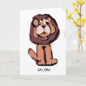 Uh,Oh Karte (Gelbe Blume)