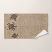 Uhane Honu Batik Hawaiian Turtle Coordinate - Brow Badhandtuch Set (Handtuch)