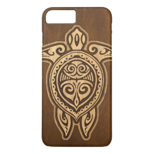 Uhane Honu Faux-Holz Hawaiianische Schildkröte iPhone 8 Plus/7 Plus Hülle