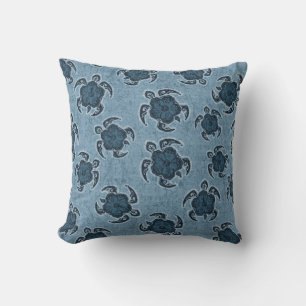 Uhane Honu Hibiscus Batik Hawaiian-Schildkröte Kissen