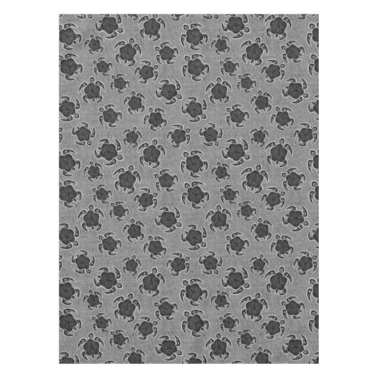 Uhane Honu Hibiskus Batik Hawaiian Turtle Tischdecke (Vorderseite)