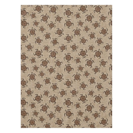 Uhane Honu Hibiskus Batik Hawaiian Turtle Tischdecke (Vorderseite)