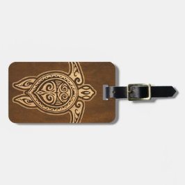 Uhane Honu Imitat-hölzerne hawaiische Gepäckanhänger