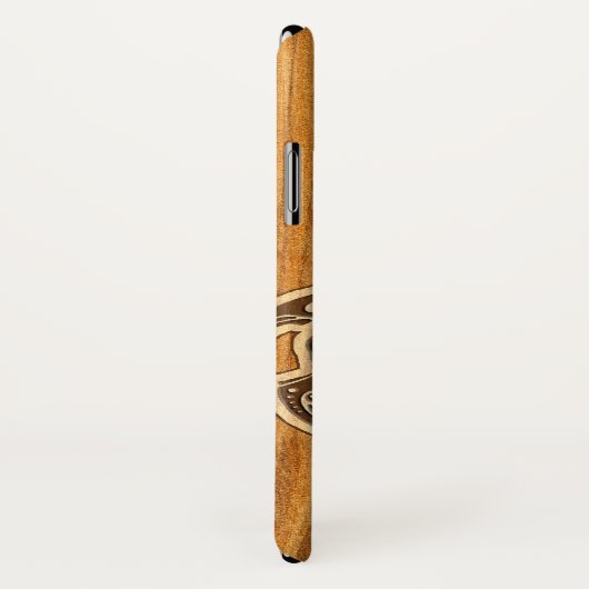 Uhane Honu Imitat-hölzerne hawaiische Schildkröte Case-Mate iPhone Hülle (Hinten/Rechts)