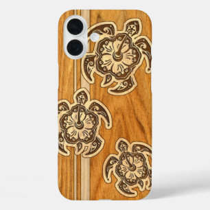 Uhane Honu Imitats Wood Hawaiian Turtle Case-Mate  iPhone 16 Plus Hülle