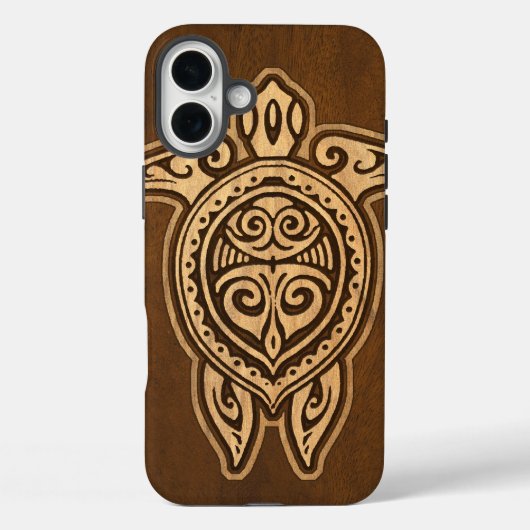 Uhane Honu Imitats Wood Hawaiian Turtle iPhone 5 F Case-Mate iPhone Hülle (Rückseite)