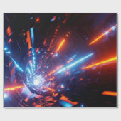 Uhd Wallpaper Laser Light Design Geschenkpapier (Flach)
