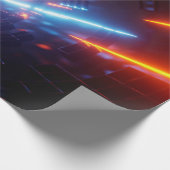 Uhd Wallpaper Laser Light Design Geschenkpapier (Ecke)