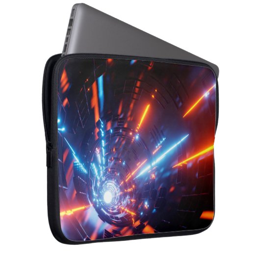 Uhd Wallpaper Laser Light Design Laptopschutzhülle (Vorne Rechts)