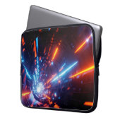 Uhd Wallpaper Laser Light Design Laptopschutzhülle (Vorderseite Links)