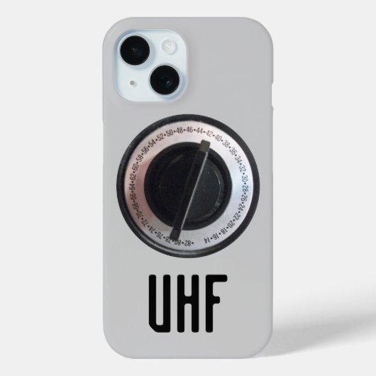 UHF-Fernsehwahl Case-Mate iPhone Hülle (Rückseite)