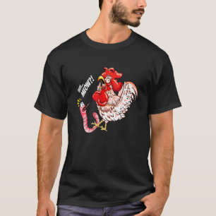 Uhh Meow Wurm Huhn Katze Sagt T-Shirt