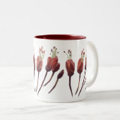 Uhiuhi Blossom Rare Native Hawaiian Elegant Floral Zweifarbige Tasse (VorderseiteRechts)