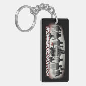 UHM doppelter mit Seiten versehener Schlüsselanhänger (Vorderseite links)