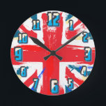 Uhr<br><div class="desc">Das Vereinigte Königreich Großbritannien und Nordirland (gemeinhin als das Vereinigte Königreich,  das Vereinigte Königreich oder Großbritannien bekannt) ist ein souveräner Staat vor der Nordküste Kontinentaleuropas im Western. Gewerkschaft-Jack-Logo-Uhr</div>