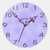 Uhr_03 Runder Aufkleber (Vorderseite)