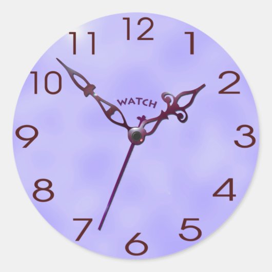 Uhr_03 Runder Aufkleber (Vorderseite)