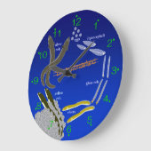 [Uhr] Aale in Wunderland Große Wanduhr (Winkel)