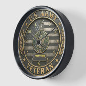 Uhr als Tribut an Armee Veteranen (Winkel)