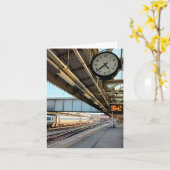 Uhr am Bahnhof Karte (Gelbe Blume)
