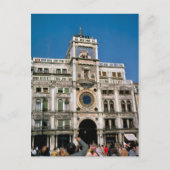 Uhr am Markusplatz, Venedig Postkarte (Vorderseite)