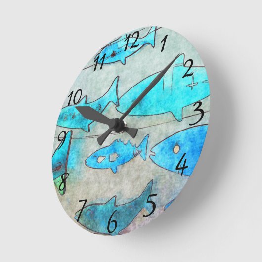 Uhr an der Wand (Winkel)