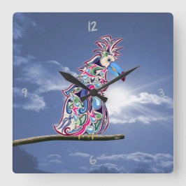 Uhr an der Wand am Perlenplatz