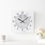 Uhr an der Wand des chinesischen Drachenplatzes (Zuhause)