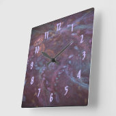 Uhr an der Wand des kosmischen Ozeans (Winkel)