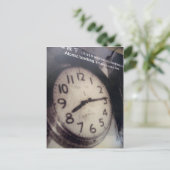 Uhr anhalten postkarte (Stehend Vorderseite)