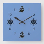 Uhr - Anker und Helme (Vorderseite)